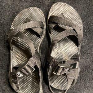 Womens Black Chacos 7 Wide
